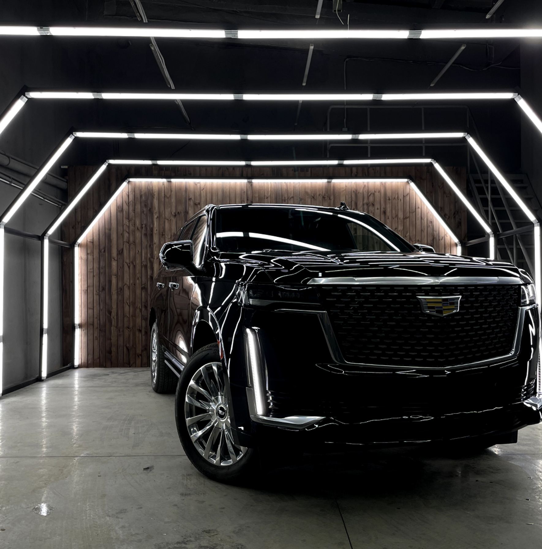 Оклейка зон риска на Cadillac Escalade 3 Cadillac Escalade с защитной пленкой