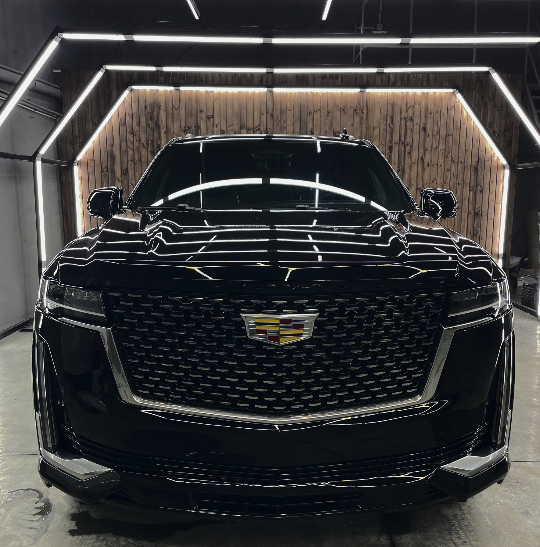 Оклейка зон риска на Cadillac Escalade 4 Cadillac Escalade